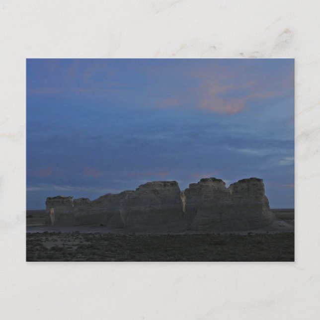 Monument Rocks National Landmark Postcard (Front)