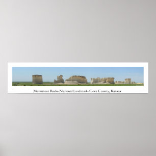 Monument Rocks National Landmark Poster