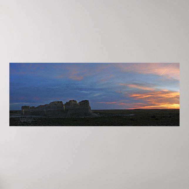 Monument Rocks Sundown 622007 Poster (Front)