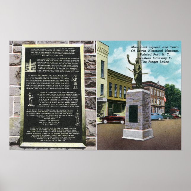 Monument Square and Erwin Historical Museum Poster (Front)