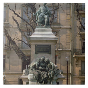 Monument to Alexander Dumas pere (1802-70) French Tile