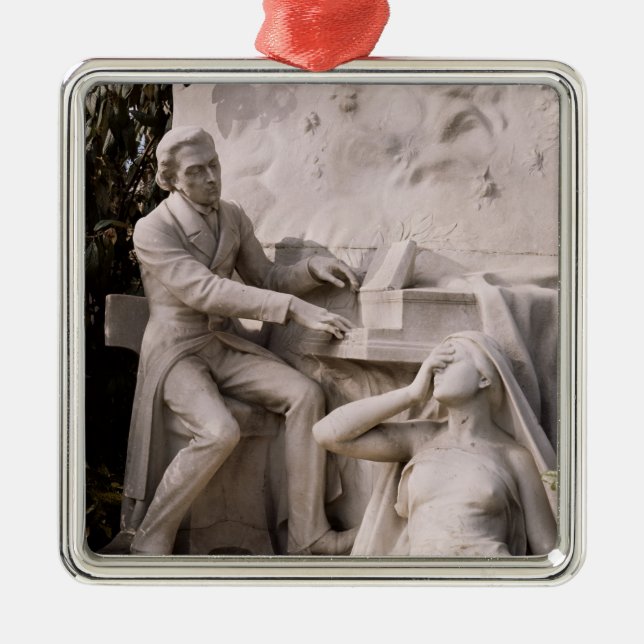 Monument to Frederic Chopin Metal Ornament (Front)