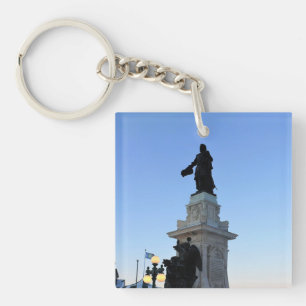 Monument to Samuel De Champlain, Quebec, Canada Keychain