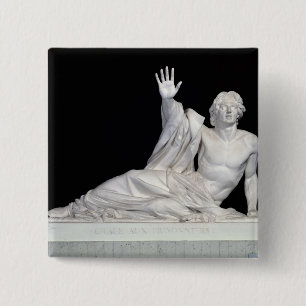 Monument to the memory of Charles-Artus 2 Inch Square Button