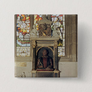 Monument to William Shakespeare c.1616-23 2 Inch Square Button
