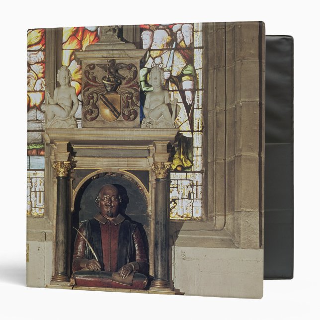 Monument to William Shakespeare  c.1616-23 Binder (Front/Inside)