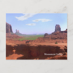 Monument Valley Cowboy Souvenir Postcard