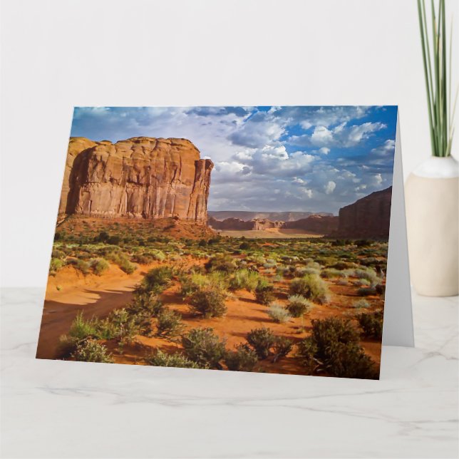 MONUMENT VALLEY Jumbo Greeting Card (Front)