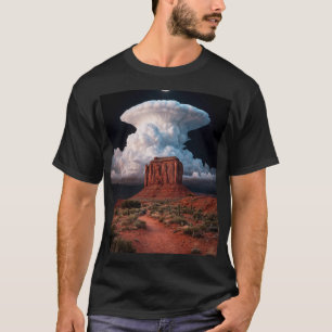 Monument Valley Moon Cloud Butte T-Shirt