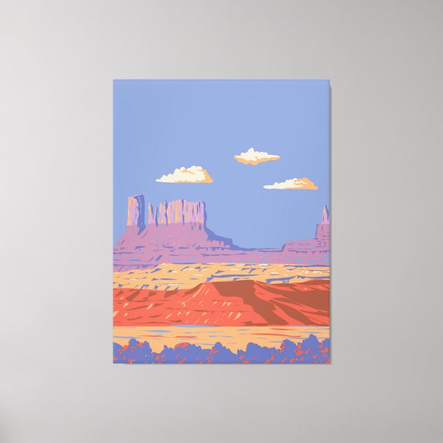 Monument Valley Navajo Canvas Print (Front)