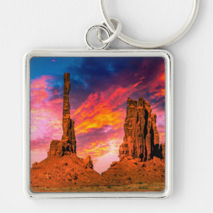 Monument valley photo keychain