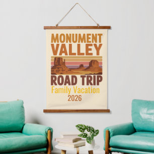 Monument Valley Road Trip Scenic Desert Adventure Hanging Tapestry