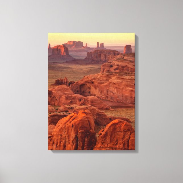 Monument valley scenic, Arizona Canvas Print (Front)