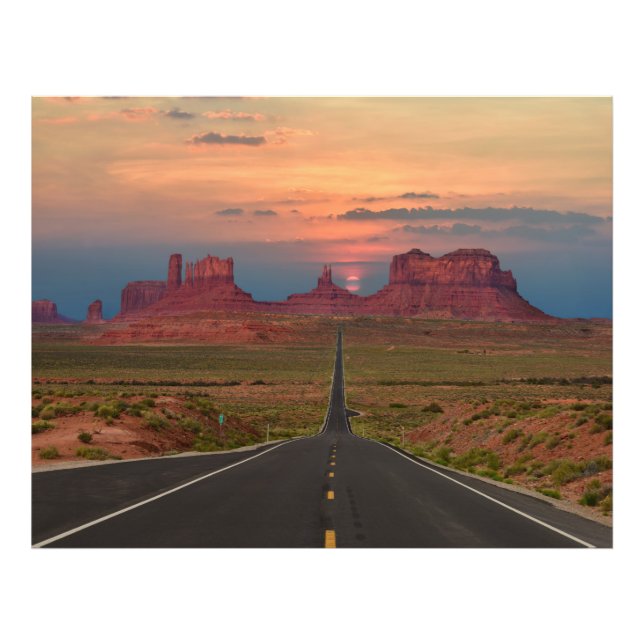 Monument Valley Scenic Highway, Arizona USA Photo Print (Front)