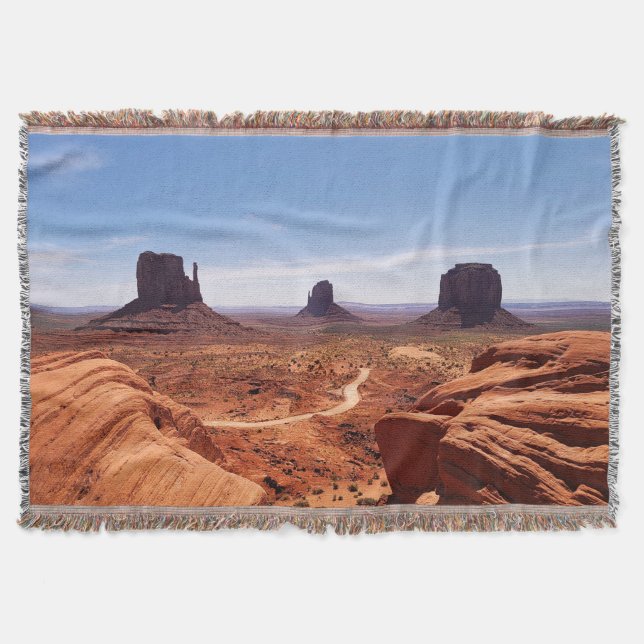 Monument Valley Throw Blanket (Front)
