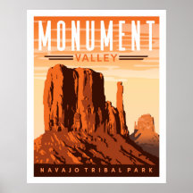 Monument Valley Travel Poster Wall Art Imprimer
