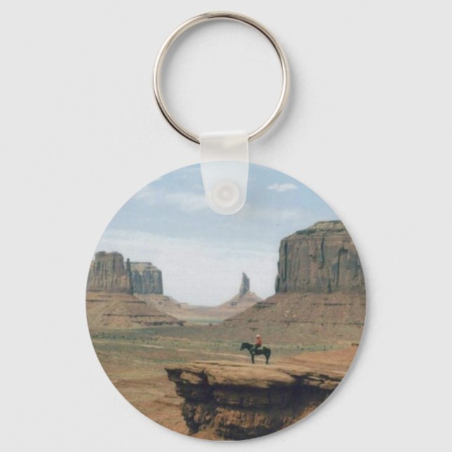 Monument Valley with Cowboy Keychain (Front)