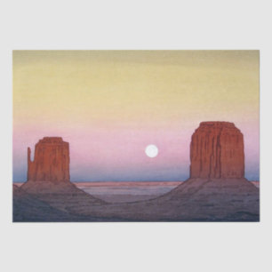 Monument Valley, Yoshida, Woodcut Tissue Paper