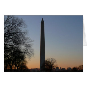 Monument Washington au coucher du soleil à DC