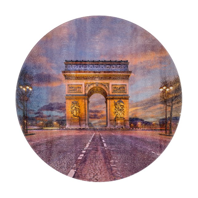 Monuments | Arc de Triomphe, Paris France Cutting Board (Front)