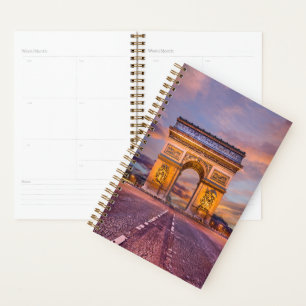 Monuments Arc de Triomphe, Paris France Planner