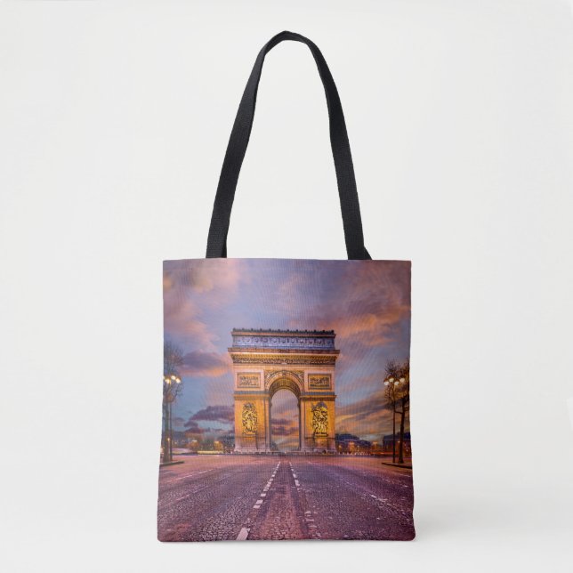 Monuments | Arc de Triomphe, Paris France Tote Bag (Front)