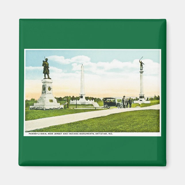 Monuments at Antietam, Maryland Magnet (Front)