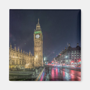 Monuments   Big Ben at Night Magnet
