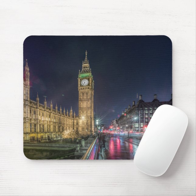 Monuments | Big Ben at Night Mouse Pad (With Mouse)