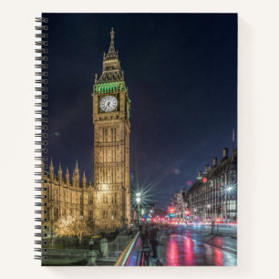 Monuments   Big Ben at Night Notebook