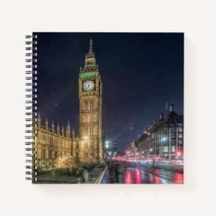 Monuments   Big Ben at Night Notebook