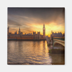 Monuments   Big Ben & Houses of Parliament Magnet