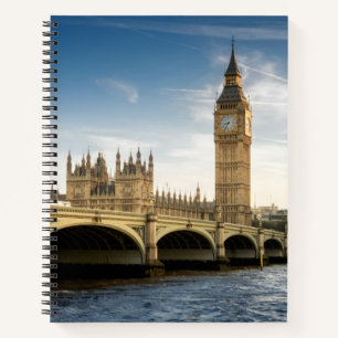 Monuments   Big Ben, London England Notebook