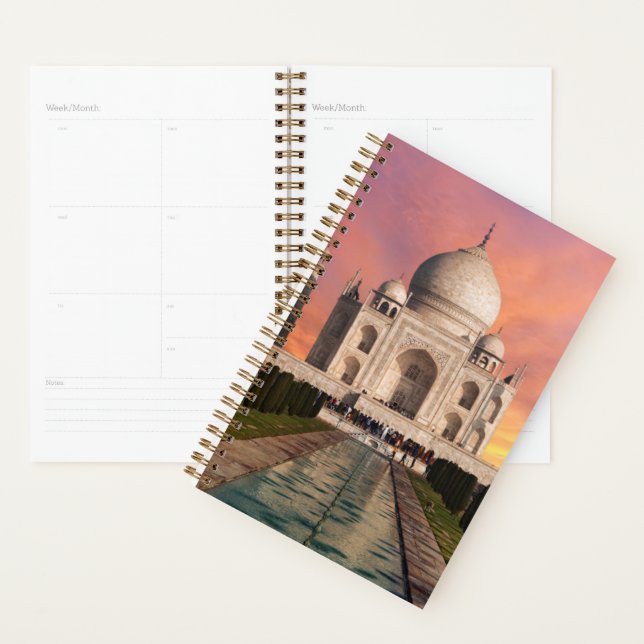 Monuments | Colourful View of the Taj Mahal Planner (Display)