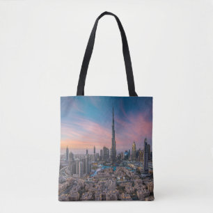 Monuments   Dubai Cityscape Tote Bag