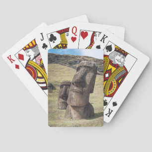 Monuments   Easter Island, Chile Playing Cards