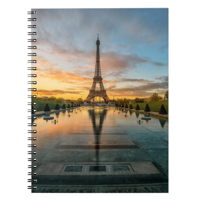 Monuments | Eiffel Tower Sunrise Notebook (Front)