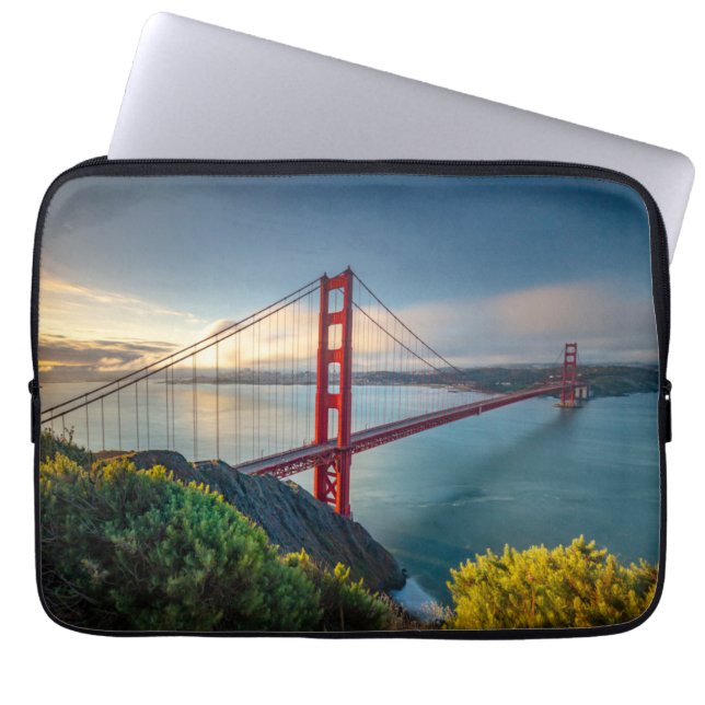 Monuments | Golden Gate San Francisco Laptop Sleeve (Front)