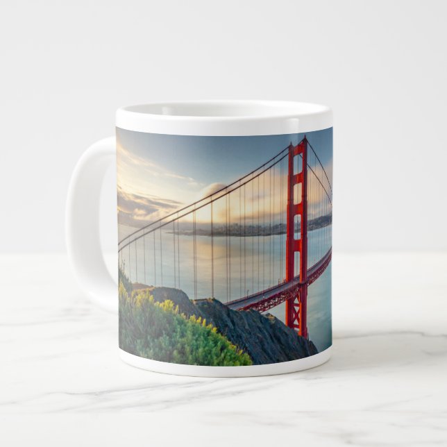 Monuments | Golden Gate San Francisco Large Coffee Mug (Front Left)