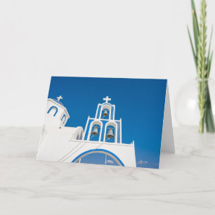 Monuments   Greek Blue Dome Church Card