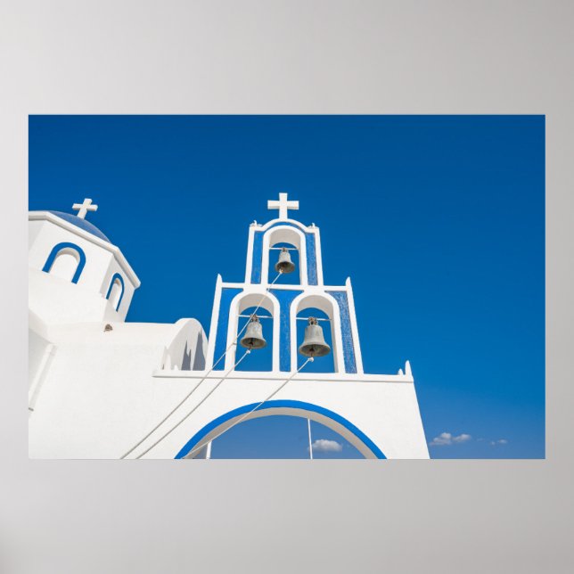 Monuments | Greek Blue Dome Church Poster (Front)