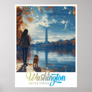 Monuments & History: Washington DC Poster