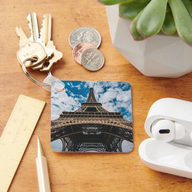 Monuments | Looking Up at the Eiffel Tower Keychain (Desk)