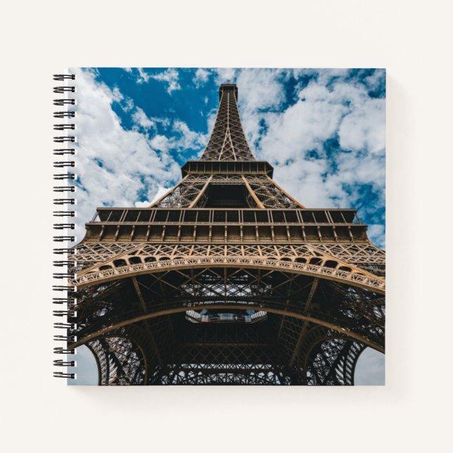 Monuments | Looking Up at the Eiffel Tower Notebook (Front)