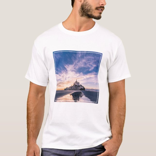 Monuments | Mont Saint-Michel, Normandy France T-Shirt (Front)