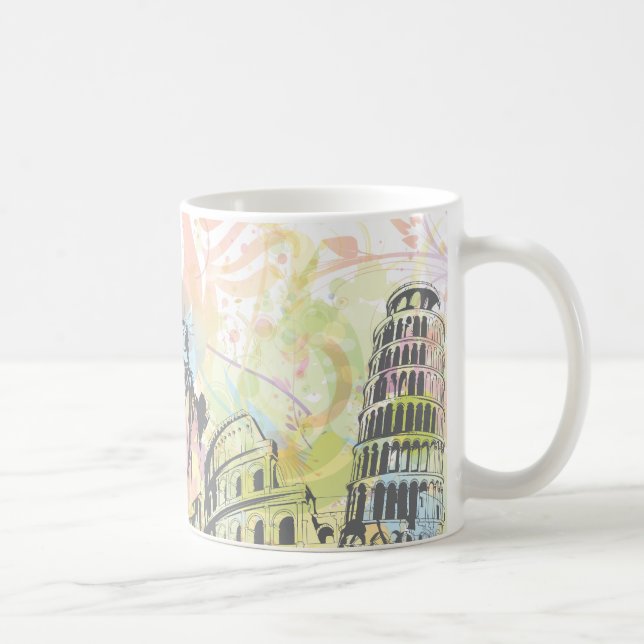 Monuments of the world coffee mug (Right)