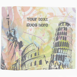 Monuments of the world custom photo binder