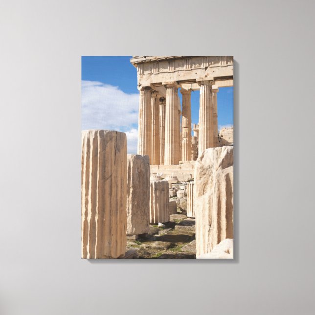 Monuments | Parthenon Acropolis Athens Greece Canvas Print (Front)