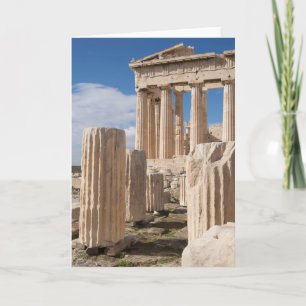 Monuments Parthenon Acropolis Athens Greece Card