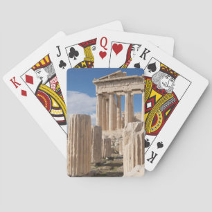 Monuments Parthenon Acropolis Athens Greece Playing Cards